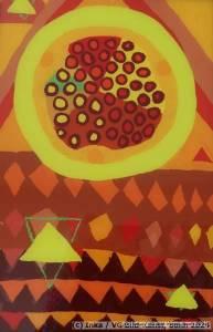 Contemporary Painting behind glass by Inka