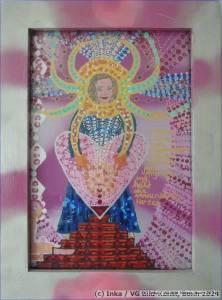 Contemporary Painting behind glass by Inka