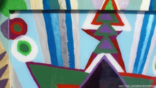 Contemporary Painting behind glass by Inka