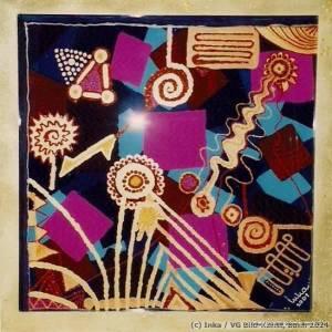 Contemporary Painting behind glass by Inka