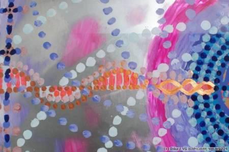 Contemporary Painting behind glass by Inka