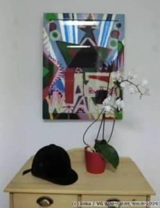 Contemporary Painting behind glass by Inka