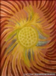 Painting behind glass by Inka