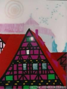 Painting behind glass by Inka