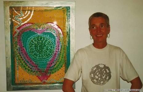 Painting behind glass