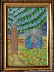 Painting behind glass by Inka