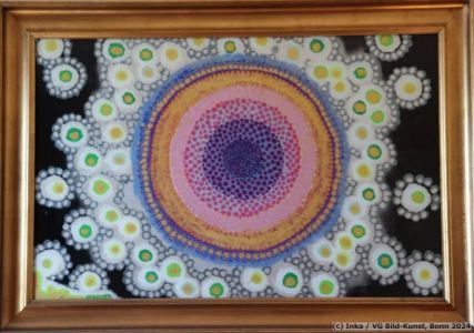 Painting behind glass by Inka