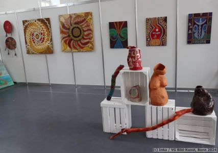 Inka's art at the LebensArt in Putbus on Ruegen
