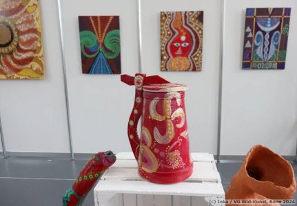 Inka's art at the LebensArt in Putbus on Ruegen