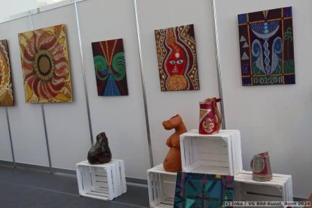 Inka's art at the LebensArt in Putbus on Ruegen