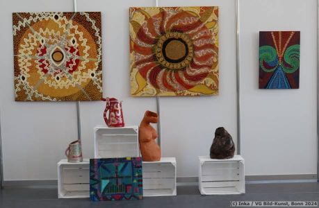 Inka's art at the LebensArt in Putbus on Ruegen