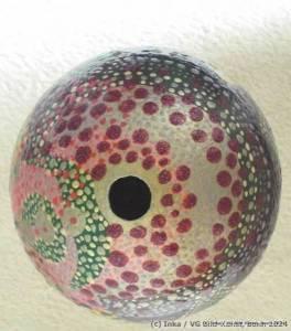 painted ostrich egg